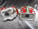 Fitz & Floyd Kitty Kringle Christmas Salt & Pepper Shakers