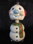 Vintage Bobble Head Bobblehead Snowman Mid Century