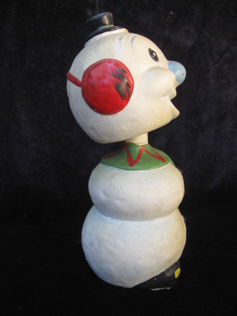 Vintage Bobble Head Bobblehead Snowman Mid Century