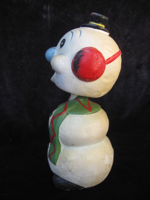 Vintage Bobble Head Bobblehead Snowman Mid Century
