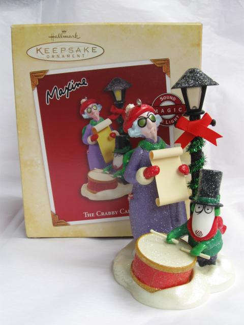 Hallmark 2005 The Crabby Caroler Maxine Magic Christmas Tree Ornament