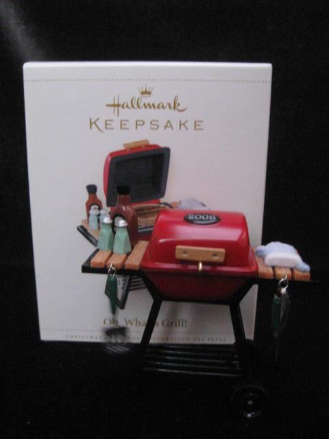 Hallmark 2006 OH, WHAT A GRILL (BBQ) Christmas Tree Ornament