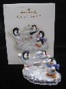 Hallmark 2006 SNOW FORT FUN Penguins Magic Motion Christmas Tree Ornament