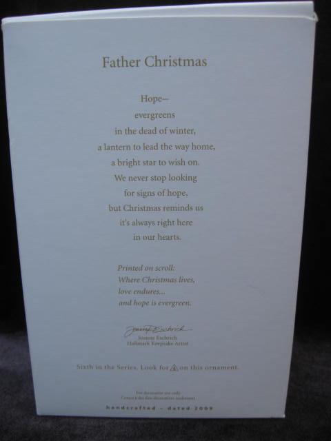 Hallmark 2009 Father Christmas 6th In Series Christmas Tree Ornament