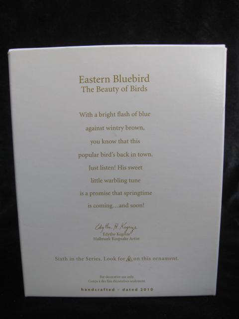 Hallmark 2010 Eastern Bluebird 6th In Beauty Of Birds Series