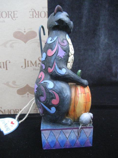 Jim Shore Scaredy Cat Halloween Black Cat Figurine