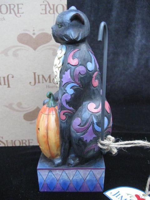 Jim Shore Scaredy Cat Halloween Black Cat Figurine