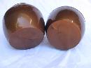 Vintage Admiration Lusterware Copper Colored Salt & Pepper Shakers