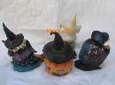 Lot Of 4 Jim Shore Mini Halloween Figurines - Witch Ghost Vampire Jack O Lantern Figurine