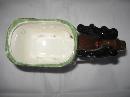 Vintage Reindeer & Sleigh Napco Christmas Planter or Candy Container