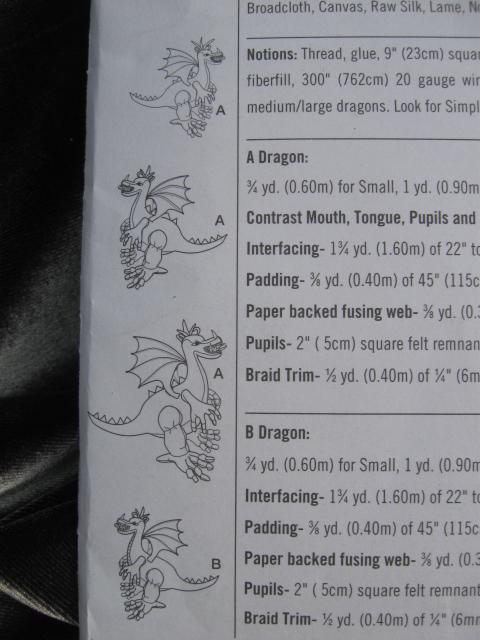 Simplicity Crafts 4063 Fantasy Renaissance Stuffed Dragon Sewing Pattern OOP