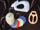Lot of 3 Vintage Baby Toys - 2 Rattlers & 1 Teething Owl