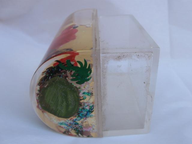Pink Flamingo Waterglobe Water Globe Pen or Pencil Holder
