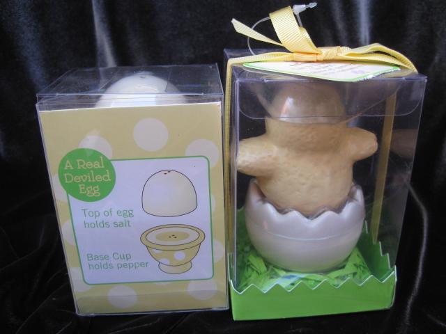 Lot of 2 New Hallmark Spring & Summer Chick & Eggs Salt & Pepper Shakers