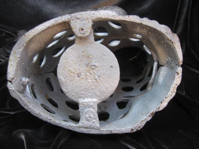 Cast Iron Silver & Black Cat Hanging Candle Holder Garden Figurine Doorstop