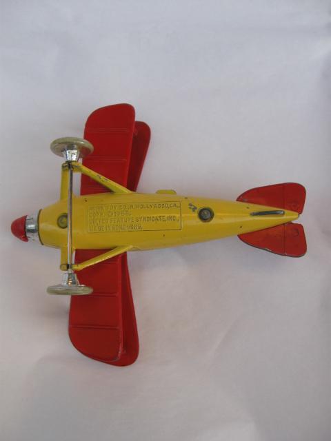Vintage Peanuts Snoopy The Red Baron Die Cast Plane Aviva toy Co. 1965 + Bonus