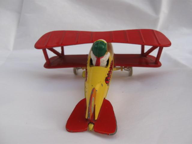 Vintage Peanuts Snoopy The Red Baron Die Cast Plane Aviva toy Co. 1965 + Bonus