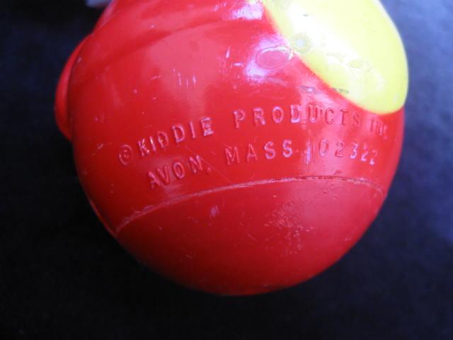 Vintage Roly Poly Hard Plastic Santa Claus Toy