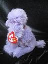 Ty Demure The Purple Poodle Dog Retired Beanie Baby