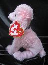 Ty Brigitte The Pink Poodle Dog Retired Beanie Baby