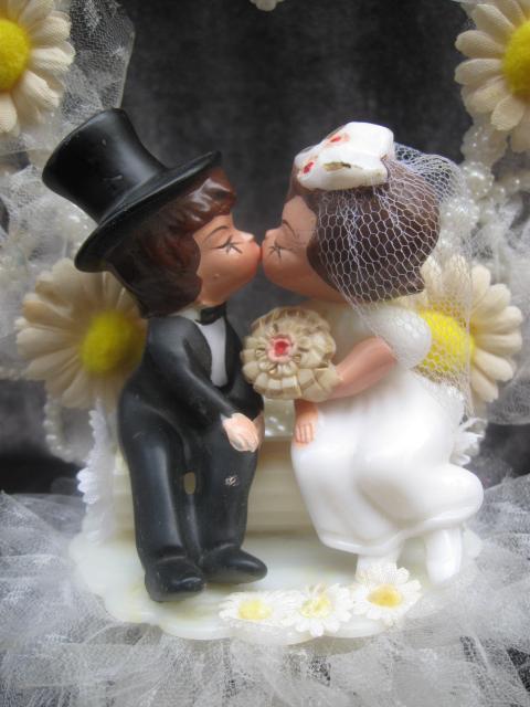 Vintage Wedding Cake Topper Copyright 1959
