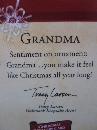 Hallmark 2002 Grandma Glass Christmas Tree Ornament
