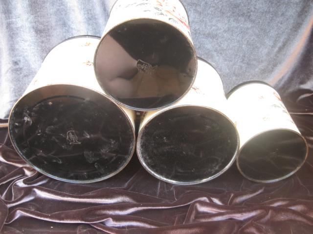 Vintage Shabby Chic Rose Metal Kitchen Or Craft Canisters By Colorware