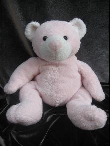 Ty Pluffie Pudder The Pink Teddy Bear Plush