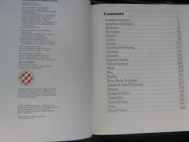 Better Homes & Gardens New Cook Book First Casebound Edition