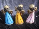 Vintage Paper Mache Singing Angels Set of 3