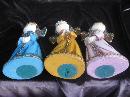 Vintage Paper Mache Singing Angels Set of 3