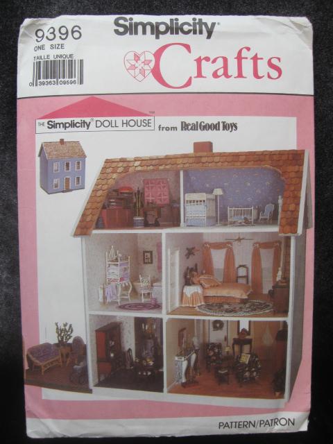 New Vintage Simplicity Crafts 9396 Doll House Kit