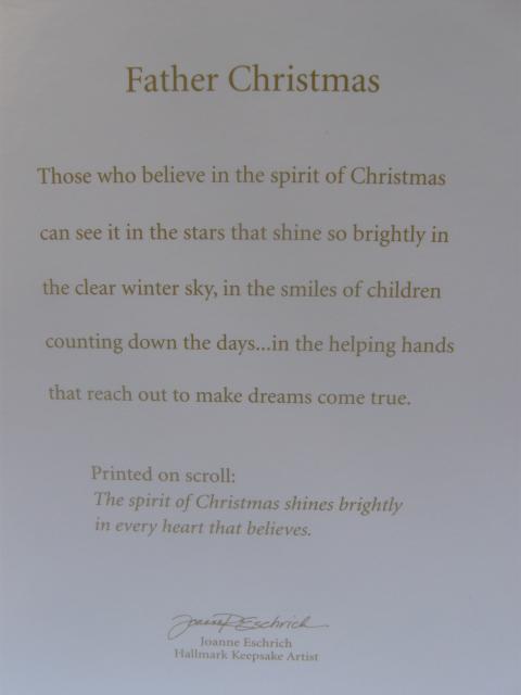 Hallmark 2012 Father Christmas 9th In Father Christmas Ornament