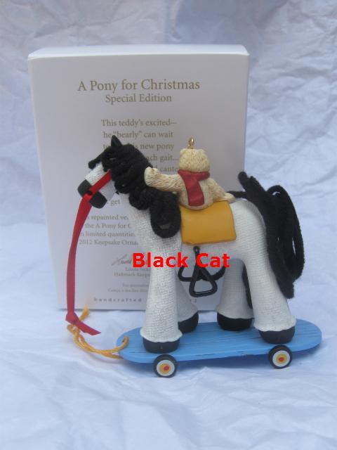 Hallmark 2012 A Pony For Christmas Repaint Limited Quantity Christmas Tree Ornament