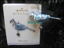 Hallmark 2012 Blue Jay Miniature Beauty Of Birds Series Christmas Ornament