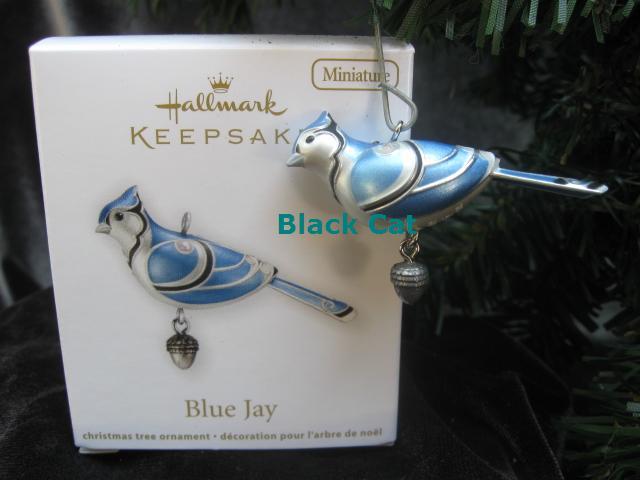Hallmark 2012 Blue Jay Miniature Beauty Of Birds Series Christmas Ornament