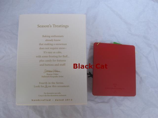 Hallmark 2012 Season's Treatings Baking 4th In Series Christmas Tree Ornament