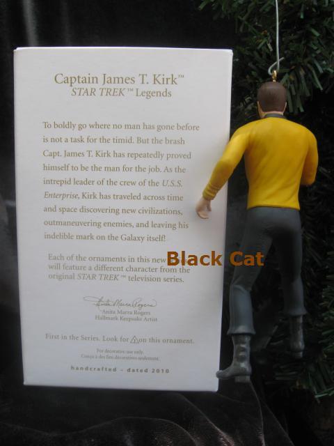 Hallmark 2010 Captain James T. Kirk Star Trek 1st In Legends Christmas Tree Ornament