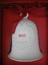 Lot of 5 Hallmark 2007 Porcelain Bell Ornaments