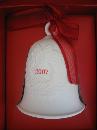 Lot of 4 Hallmark 2007 Porcelain Bell Ornaments