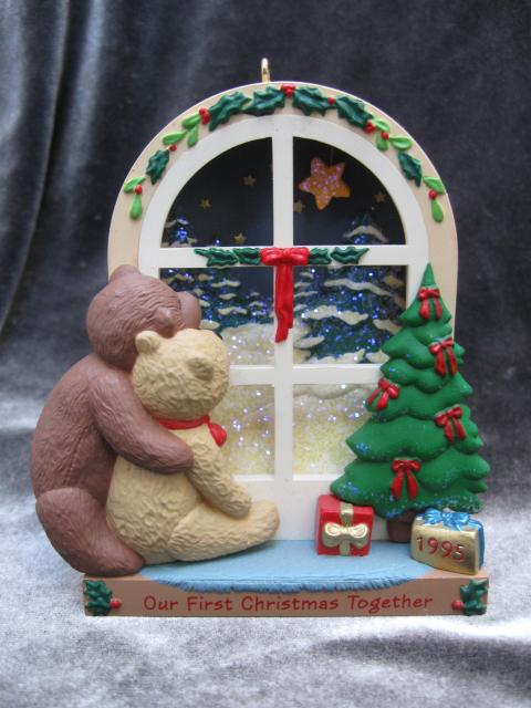 Hallmark 1995 Our First Christmas Together Bears Christmas Ornament