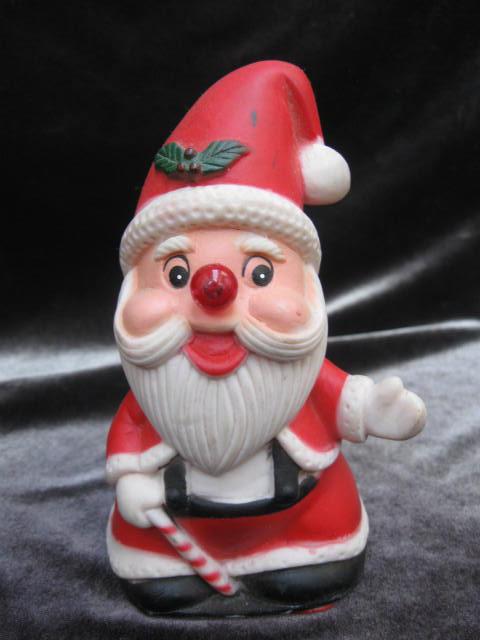 Vintage Santa Claus With Blinking Nose