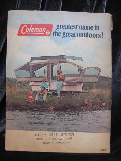 Vintage 1967 Coleman Outdoor Holiday Fun Guide Advertising & Cookbook