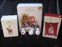 Lot of 6 Hallmark Ornaments - Hallmark 2006 Happy Haulers + 5 more