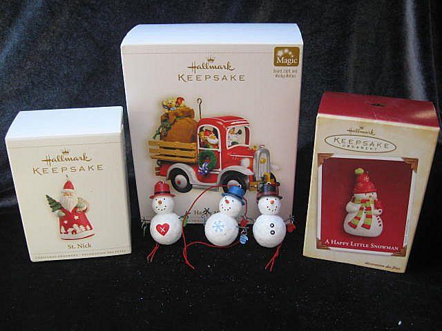 Lot of 6 Hallmark Ornaments - Hallmark 2006 Happy Haulers + 5 more