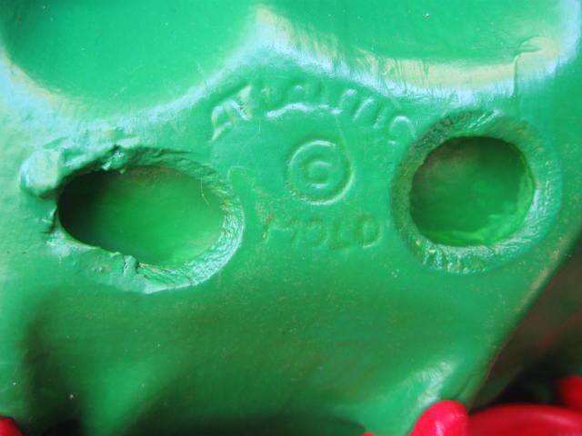 Vintage Atlantic Mold Holly Leaf Christmas Sleigh Candy Dish Or Centerpiece