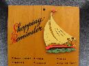 Vintage Shopping Reminder Grocery List Sailing Sail Boat