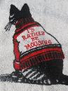 Vintage Kliban I'd Rather Be Mousing Wash Cloth