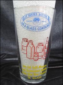 Vintage Libby Advertising Measuring Glass GMP In A Glass Union Made