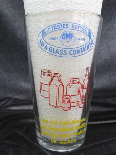 Vintage Libby Advertising Measuring Glass GMP In A Glass Union Made